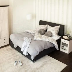 Fredriks Boxspringbett Ramona III - 180 x 200cm -Schlafzimmer Verkaufe DE boxspringbett ramona iii inklusive topper strukturstoff anthrazit 180 x 200cm 534104