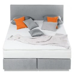 Fredriks Boxspringbett Ramona VII - Hellgrau - 140 x 200cm -Schlafzimmer Verkaufe DE boxspringbett ramona vii 140 x 200cm lichtgrau 4056924