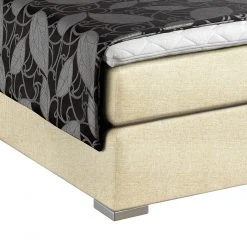 Loftscape Boxspringbett Sandor - Ecru - 140 x 200cm - Tonnentaschenfederkernmatratze - H2 -Schlafzimmer Verkaufe DE boxspringbett sandor ecru inklusive topper 1316093