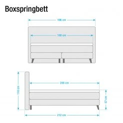 Mørteens Boxspringbett Mälby - Matt Hellblau - 200 x 200cm -Schlafzimmer Verkaufe DE boxspringbett sorsele webstoff 180 x 200cm anthrazit 3676429 1