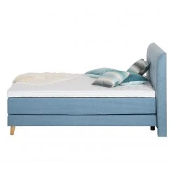 Mørteens Boxspringbett Mälby - Matt Hellblau - 200 x 200cm -Schlafzimmer Verkaufe DE boxspringbett sorsele webstoff 3676641