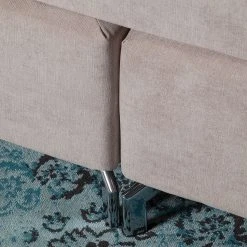 Maison Belfort Boxspringbett Dogali - Velours - Beige - 160 x 200cm -Schlafzimmer Verkaufe DE boxspringett dogali velours hellgrau 140 x 200cm 4393284