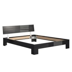 Neue Modular Doppelbett Perleto - Hochglanz Schwarz - 140 x 200cm -Schlafzimmer Verkaufe DE doppelbett perleto hochglanz schwarz 413132