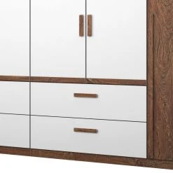Rauch Orange Drehtürenschrank Bernau - Braun / Weiß - Breite: 271 cm -Schlafzimmer Verkaufe DE drehtuerenschrank bernau alpinweiss 271 cm 6 tuerig 3748024