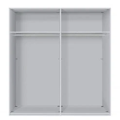 Express Möbel Drehtürenschrank Brooklyn XIII - Alpinweiß / Spiegelglas - Höhe: 236 cm - Breite: 200 cm -Schlafzimmer Verkaufe DE drehtuerenschrank brooklyn xiii hochglanz weiss eiche sanremo hell dekor 200 cm 4 tuerig 216 cm 4768024
