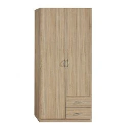 Rauch Blue Drehtürenschrank Case II - Sonoma Eiche Dekor - Schrankbreite: 135 cm - 3-türig - Standard -Schlafzimmer Verkaufe DE drehtuerenschrank case ii sonoma eiche dekor 274406