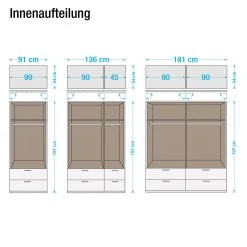 Rauch Blue Drehtürenschrank Case IV - Breite: 136 cm - 1 -Schlafzimmer Verkaufe DE drehtuerenschrank case iv alpinweiss 329353