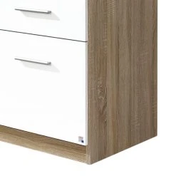 Rauch Blue Drehtürenschrank Celle (2-türig) - Hochglanz Weiß/Eiche Sonoma Dekor -Schlafzimmer Verkaufe DE drehtuerenschrank celle 2 tuerig hochglanz weiss eiche sonoma 250145