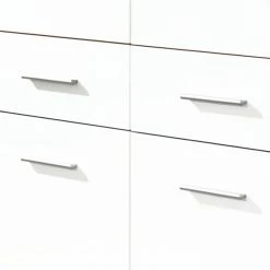 Rauch Blue Drehtürenschrank Celle (2-türig) - Hochglanz Weiß/Eiche Sonoma Dekor -Schlafzimmer Verkaufe DE drehtuerenschrank celle 2 tuerig hochglanz weiss eiche sonoma 250146