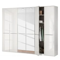 Wiemann Drehtürenschrank Chicago II - Hochglanz Weiß / Spiegel - Höhe: 216 cm - Breite: 300 cm - 6 -Schlafzimmer Verkaufe DE drehtuerenschrank chicago ii hochglanz weiss spiegel 300 cm 6 tuerig 216 cm 3375373