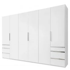 Fresh to go Drehtürenschrank Level 36A - Alpinweiß - Höhe: 236 cm - Breite: 300 cm - Ohne Spiegeltür/-en