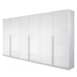 Rauch Blue Drehtürenschrank Lorca - Alpinweiß / Hochglanz Weiß - Breite: 271 cm