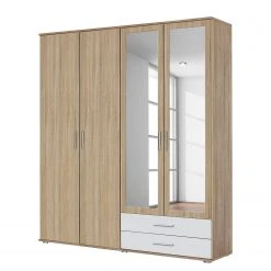 Rauch Blue Drehtürenschrank Rasant-Extra - Eiche Sonoma Dekor / Alpinweiß - Breite: 168 cm - 2