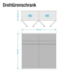 Rauch Orange Drehtürenschrank Rosenheim - Breite: 181 cm -Schlafzimmer Verkaufe DE drehtuerenschrank rosenheim alpinweiss 181 cm 4 tuerig 3307905