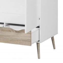 Mørteens Drehtürenschrank Sunndal - Weiß / Eiche Hell -Schlafzimmer Verkaufe DE drehtuerenschrank sunndal weiss eiche dekor 4845204