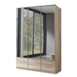 Wimex Drehtürenschrank Rajmi - Eiche Sägerau Dekor - Schrankbreite: 90 cm - 2 Spiegel -Schlafzimmer Verkaufe DE drehtuerenschrank vanity eiche saegerau 1431456