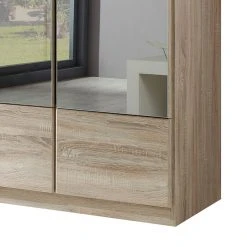 Wimex Drehtürenschrank Rajmi - Eiche Sägerau Dekor - Schrankbreite: 90 cm - 2 Spiegel -Schlafzimmer Verkaufe DE drehtuerenschrank vanity eiche saegerau 1431460