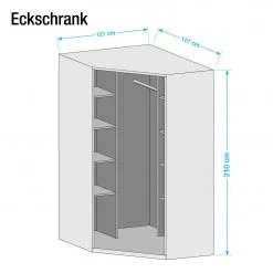 Eckschrank KiYDOO Landhaus I - Höhe: 210 cm -Schlafzimmer Verkaufe DE eckschrank kiydoo i alpinweiss 210 cm 4613972