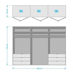 Wiemann Falttürenschrank Loft III -Schlafzimmer Verkaufe DE falttuerenschrank loft glas weiss weiss 300 cm 3 tyrig 6 schubladen 5041540