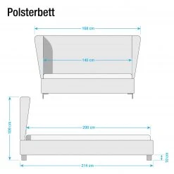 Studio Copenhagen Polsterbett Neo II - 140 x 200cm -Schlafzimmer Verkaufe DE furninova bett mario 20062017 140 x 200cm hellgrau 4849648