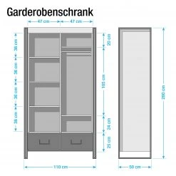 Ars manufacti Garderobenschrank Manchester II - Akazie teilmassiv / Metall - Akazie / Anthrazit - Breite: 110 cm -Schlafzimmer Verkaufe DE garderobenschrank manchester ii akazie teilmassiv akazie akazie anthrazit 110 cm 2 tuerig 4986512