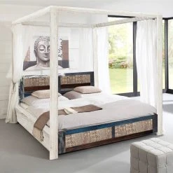 Wolf-Möbel Himmelbett Goa White - Akazie massiv - Weiß 17 Wolf-Möbel Himmelbett Goa White - Akazie massiv - Weiß -Schlafzimmer Verkaufe DE himmelbett goa akazie massiv 2114522