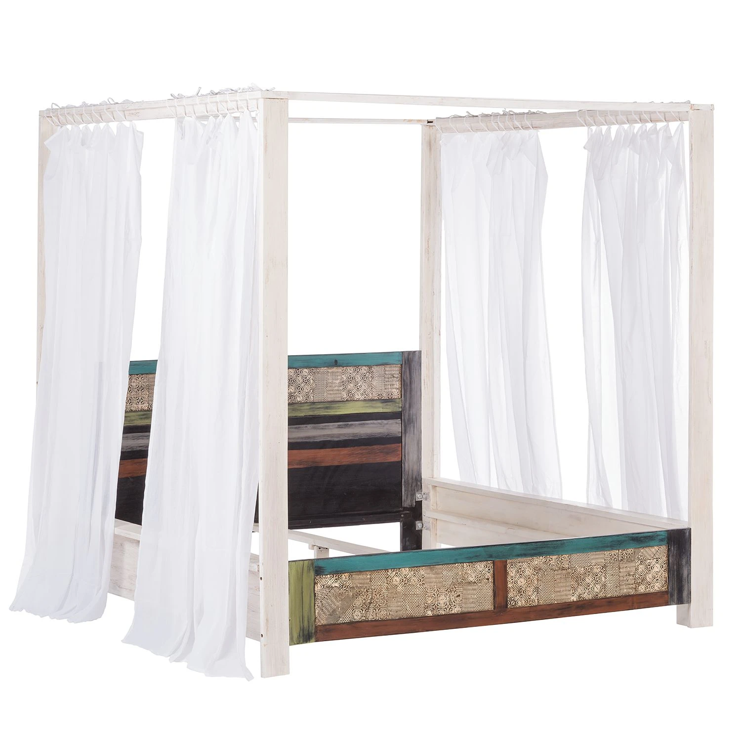 Wolf-Möbel Himmelbett Goa White - Akazie massiv - Weiß 5 Wolf-Möbel Himmelbett Goa White - Akazie massiv - Weiß – Bild 5