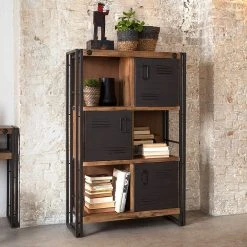 Ars manufacti Hochkommode Manchester - Akazie massiv / Metall - Akazie / Anthrazit -Schlafzimmer Verkaufe DE hochkommode manchester akazie massiv metall 4873516