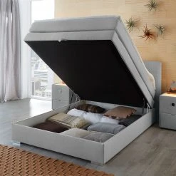 Fredriks Boxspringbett Amelie (inkl. Bettkasten) - Lichtgrau -Schlafzimmer Verkaufe DE jockenhoefer boxspringbetten 16 03 2016 3815152 1