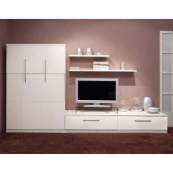 Loftscape Schrankbett-Kombination Majano - Weiß - 160 x 205cm - Kaltschaummatratze -Schlafzimmer Verkaufe DE klappbett kombination majano 160 x 205 cm kaltschaummatratze weiss 1719390