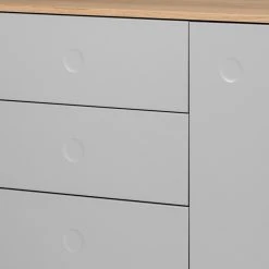 Tenzo Kommode Dot - Grau -Schlafzimmer Verkaufe DE kommode dot eiche teilmassiv grau 4148556