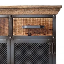 Ars manufacti Kommode Hunter II - Metall / Mango massiv - Mango / Blaugrau -Schlafzimmer Verkaufe DE kommode hunter ii metall mango massiv mango blaugrau 4845732