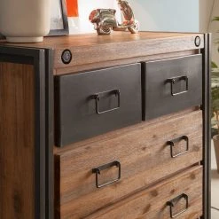 Ars manufacti Kommode Manchester II - Akazie massiv / Metall - Akazie / Anthrazit -Schlafzimmer Verkaufe DE kommode manchester ii akazie massiv metall 4876428