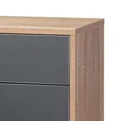 Maja Möbel Kommode Merit - Hochglanz Grau / Eiche Sonoma Dekor -Schlafzimmer Verkaufe DE kommode merit hochglanz grau eiche sonoma dekor 347659