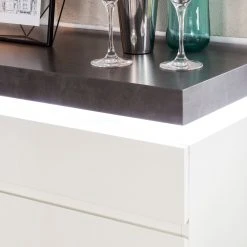 Fredriks Kommode Namona I - Inkl. Beleuchtung - Beton Dekor / Weiß -Schlafzimmer Verkaufe DE kommode namona i inkl beleuchtung weiss anthrazit weiss anthrazit 4040352