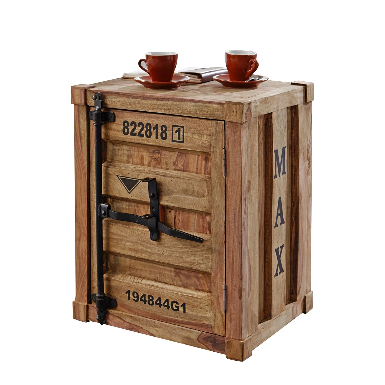 Wolf-Möbel Nachtkommode Container II - Sheesham 1 Wolf-Möbel Nachtkommode Container II - Sheesham