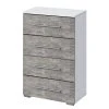 Rauch Blue Kommode Siegen I - Steingrau / Alpinweiß