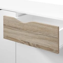 Mørteens Kommode Sunndal I - Weiß / Eiche Hell -Schlafzimmer Verkaufe DE kommode sunndal gummibaum teilmassiv weiss eiche dekor 4753536