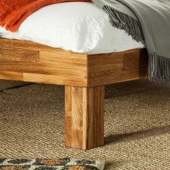 Ars Natura Massivholzbett AresWOOD - Eiche - 140 x 200cm - Mit Kopfteil -Schlafzimmer Verkaufe DE massivholzbett ares eiche massiv geoelt 1406872