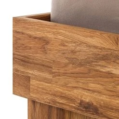 Ars Natura Massivholzbett AresWOOD - Eiche - 140 x 200cm - Mit Kopfteil -Schlafzimmer Verkaufe DE massivholzbett ares eiche massiv geoelt 332744