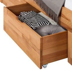 Ars Natura Massivholzbett EosWOOD (inkl Bettkästen) - Kernbuche massiv - 180 x 200cm -Schlafzimmer Verkaufe DE massivholzbett eos inklusive 4 bettkaesten kernbuche massiv geoelt 357385