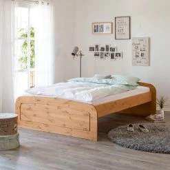 Ars Natura Massivholzbett Fia - Kiefer Natur gebeizt & gewachst - 180 x 200cm -Schlafzimmer Verkaufe DE massivholzbett fia kiefer massiv 180 x 200cm kiefer natur gebeizt gewachst 3111673