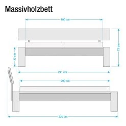 Neue Modular Massivholzbett Morton - 180 x 200cm -Schlafzimmer Verkaufe DE morton futonbett sumpfeiche massiv 180 x 200cm 935154