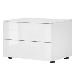 Fredriks Nachtkommode Bianco II - Hochglanz Weiß