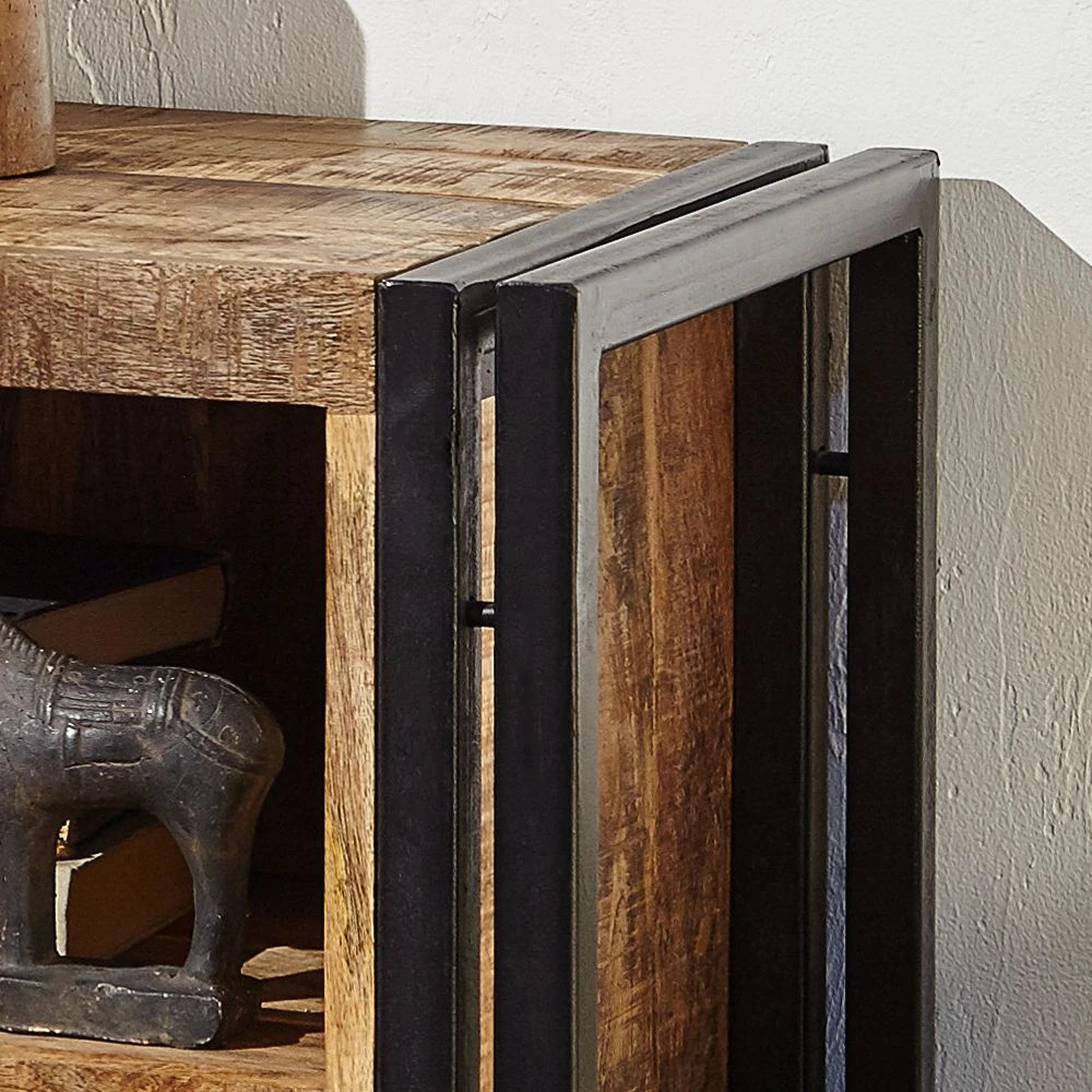 Wolf-Möbel Nachtkommode Iron - Mango massiv / Eisen 16 Wolf-Möbel Nachtkommode Iron - Mango massiv / Eisen – Bild 16