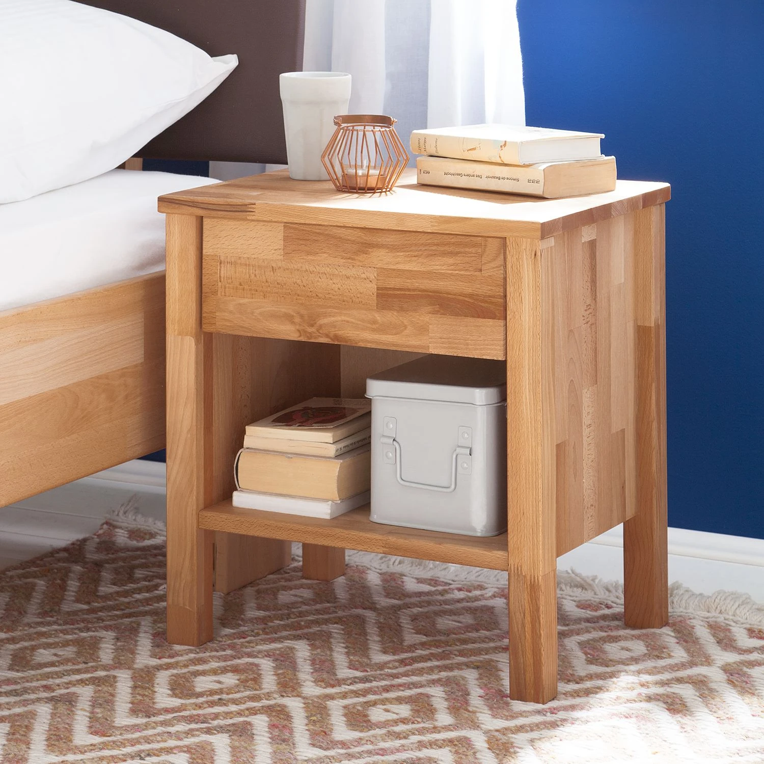 Ars Natura Nachtkommode LayaWOOD - Kernbuche massiv - geölt 2 Ars Natura Nachtkommode LayaWOOD - Kernbuche massiv - geölt – Bild 2