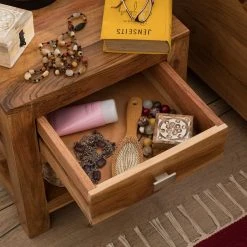 Ars Natura Nachtkommode Maldon - Akazie massiv -Schlafzimmer Verkaufe DE nachtkommode maldon akazie massiv 5065496