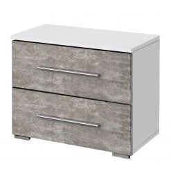 Rauch Blue Nachtkommode Siegen - Steingrau / Alpinweiß