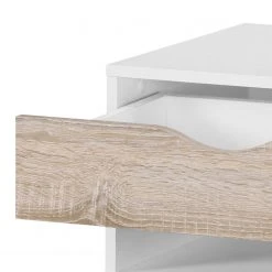 Mørteens Nachtkommode Sunndal I - Gummibaum teilmassiv -Schlafzimmer Verkaufe DE nachtkommode sunndal i weiss eiche dekor 4845032