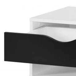 Mørteens Nachtkommode Sunndal I - Gummibaum teilmassiv -Schlafzimmer Verkaufe DE nachtkommode sunndal i weiss schwarz 4845056